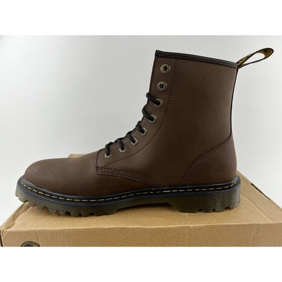 Dr Martens Awley Mens Size 13 Brown Leather Boots Crazy Horse Action NO SHOE BOX - Picture 6 of 11